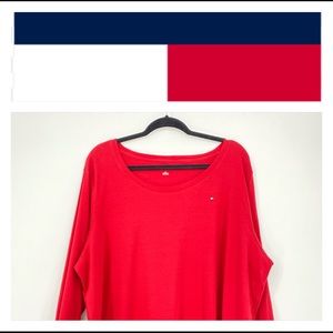 TOMMY HILFIGER 3/4 Length Sleeves T-shirt 2X